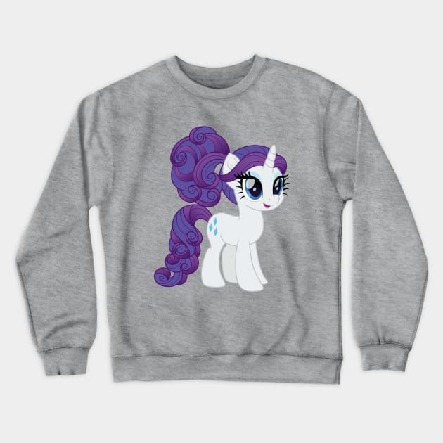 Rarity in a curly ponytail Crewneck Sweatshirt by CloudyGlow